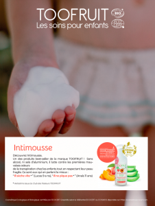 TOOFRUIT Intimousse - My intimate hygiene foam- ma mousse d'hygiène intime for kids  - Ecocert organic certified
