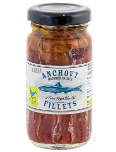 Anchovy fillets in extra virgin olive oil 100g (Mark and Spencer)
