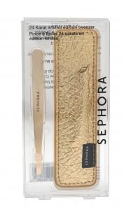 Slant tweezer with pouch