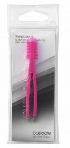 Pointed tweezer with silicone comb