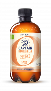 The GUTsy Captain Kombucha Zero Ginger & Lemon