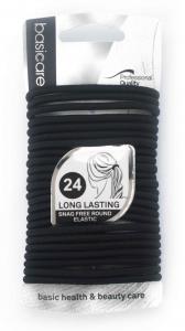 Hair elastic,black, pack of 24