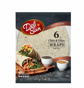 Tortillas Wraps Chia and Flax Delisun