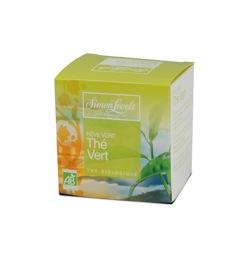 Organic single serving green tea bag