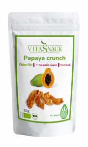 VitaSnacks. 100% Organic & Natural Papaya Crunch