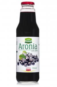 100% chokeberry juice 750 ml glass bottle