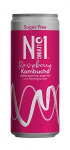 No.1 Living Kombucha Raspberry Sugar Free 250ml