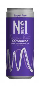 No.1 Living Kombucha Passion Fruit Sugar Free 250ml
