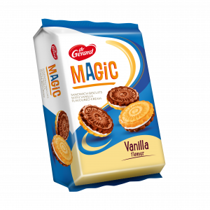 Magic with vanilla flavoured cream 