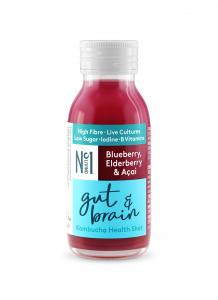No.1 Living Gut & Brain Health Shot Blueberry, Elderberry and Acai 60ml