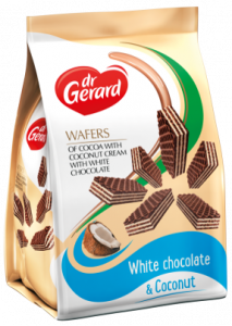 Wafers white chocolate & coconut  180g