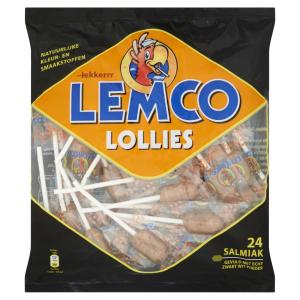 Lemco lollipops Salmiak 