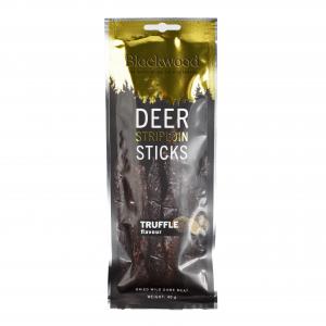 Deer striploin sticks with truffles