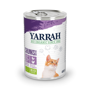 Yarrah organic cat can chunks chicken & turkey