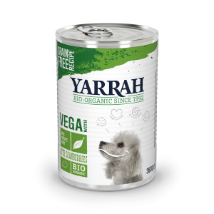 Yarrah organic dog can chunks grain free vegetarian with cranberries 380g
