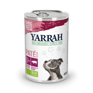 Yarrah organic dog can pâté grain free pork - single protein 405g