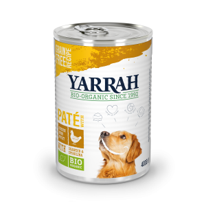 pâtés Yarrah organic dog can pâté grain free chicken 400g