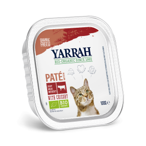 Yarrah organic cat alu pâté grain free beef 100g