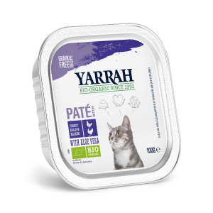 Yarrah organic cat alu pâté grain free chicken & turkey 100g