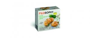 Filo mini spirals pies with Feta Cheese, Spinach & Extra Virgin Olive Oil