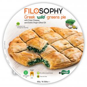 Greek Wild Greens pie with Feta Cheese & Extra Virgin Olive Oil