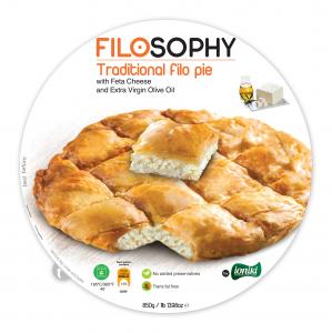 Traditional filo pie with Feta Cheese & Extra Virgin Olive Oil