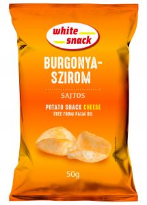 White Snack Fried potato snack with cheese 50g