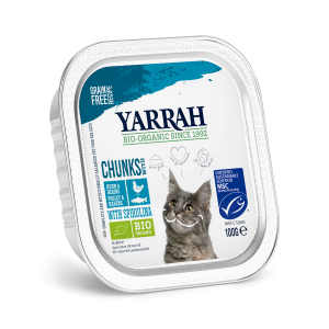 Yarrah organic cat alu chunks grain free fish (MSC) 100g