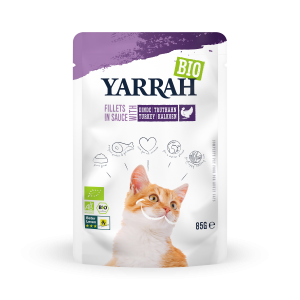 Yarrah organic cat Pouch Fillets with Turkey