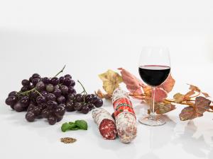 Montepulciano d’Abruzzo wine Salami 