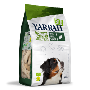 Yarrah organic dog snack biscuits large vegan 500g