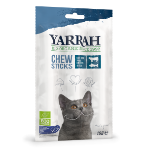 Yarrah organic cat snack chewsticks with fish (MSC)