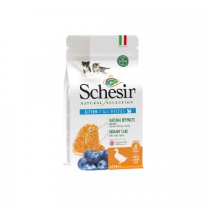 Schesir Dry Natural Selection KITTEN/ALL BREEDS RICH IN DUCK Complete  and balanced dry food for kittens