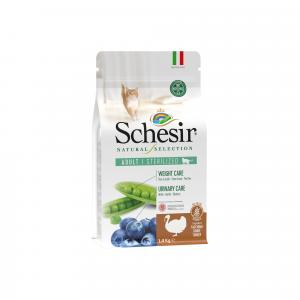 Schesir Dry Natural Selection ADULT/STERILIZED RICH IN TURKEY Complete and balanced dry food for sterilized adult cats