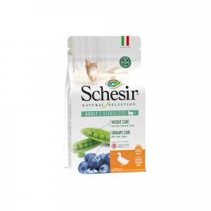 Schesir Dry Natural Selection ADULT/STERILIZED RICH IN DUCK Complete and balanced dry food for sterilized adult cats