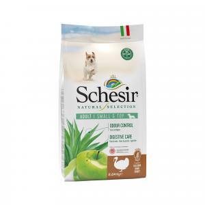 Schesir Dry Natural Selection ADULT/SMALL&TOY RICH IN TURKEY Complete and balanced dry food for small-sized and toy adult dogs