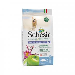 Schesir Dry Natural Selection ADULT/MEDIUM&LARGE RICH IN TUNA Complete and balanced dry food for medium and large-sized adult dogs