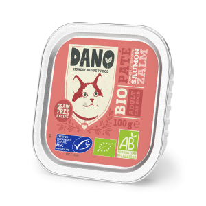 DANO Organic grain-free cat pâté with MSC salmon