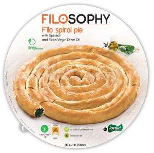 Filo Spiral Pie with Spinach & Extra Virgin Olive Oil
