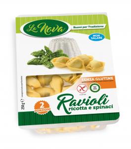 Tortelloni with ricotta and spinach.  Gluten free