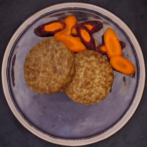 vegetarian burger, soy based