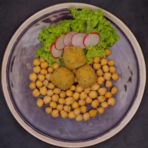 vegan falafel , chickpea-based
