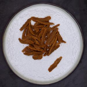 vegan pitta strips, soy-based