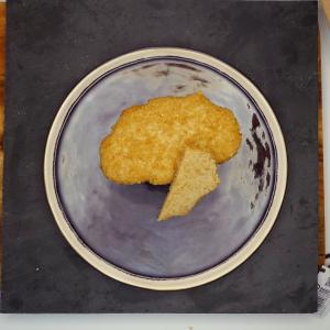 vegetarian schnitzel (escaloppe), pea-based