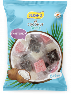 Coconut bites with Cocoa, White & Rose