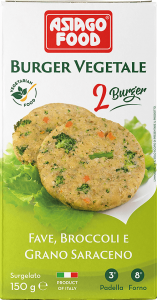 Frozen Vegan Burgers - Broad bean, Broccoli and Buckwheat