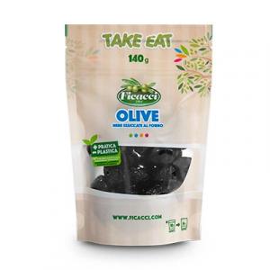 GENTLY ROASTED BLACK OLIVES 140g