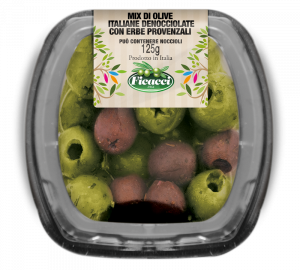 SICILIAN OLIVE MIX (PITTED) WITH HERBS 125g