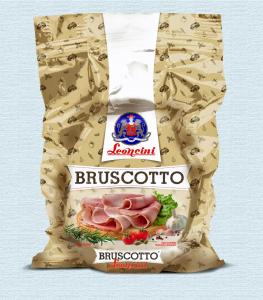 cooked ham Bruscotto (with dried tomatoes)