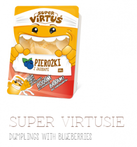 SUPER VIRTUSIE  DUMPLINGS WITH BLUEBERRIES